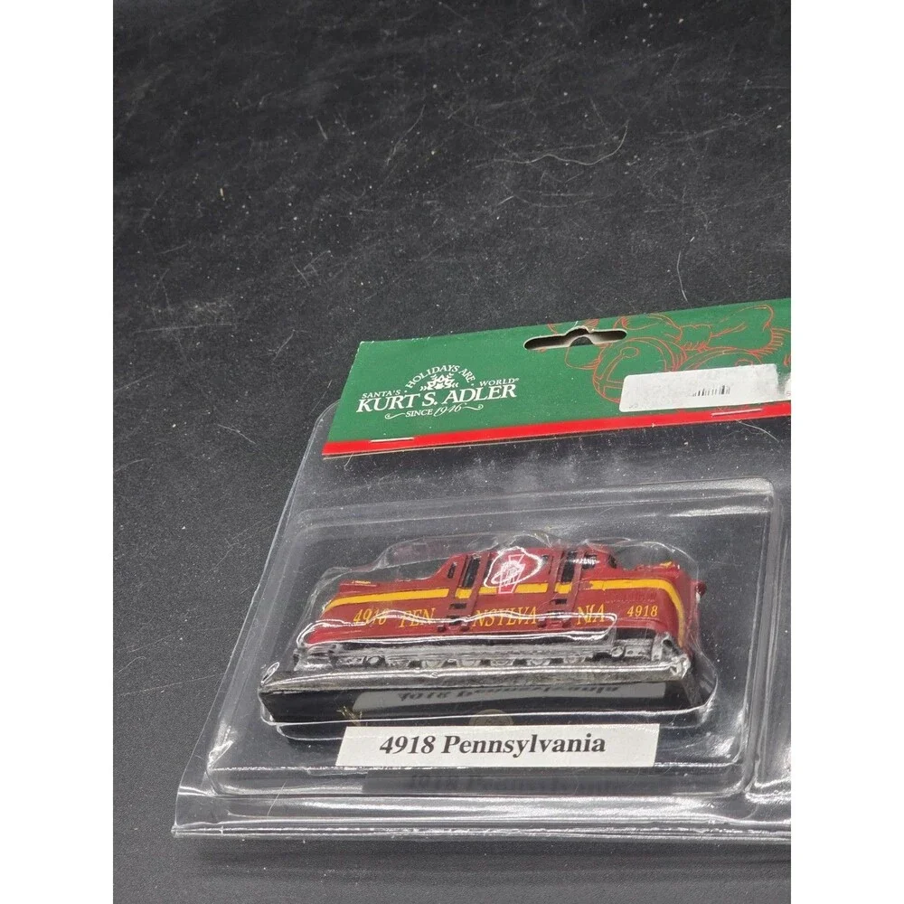 NEW NOS Kurt S Adler 4918 Pennsylvania Train Locomotive Christmas Tree Ornament